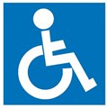 Apli Sign 900424 Self Adhesive Disabled BlueWhite Each