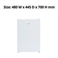 Nero Bar Fridge Freezer 78L White
