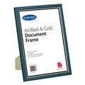 Carven QFWBKGLDA4 Document Frame A4 Black  Gold