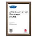 Carven QFWRWSA3 Document Frame A3 Redwood  Gold