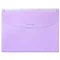 Marbig 900694 Expanding Wallet with 3 Tabs A4 Pastel Purple