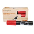 Bibbulmun Permanent Marker 810 Chisel Red Box of 6 9027499
