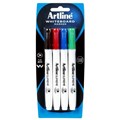 Artline Supreme Whiteboard Marker 10mm Assorted Pack 4  105174