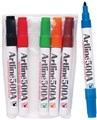 Artline 500A Whiteboard Marker Bullet 2mm Assorted Wallet 6