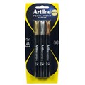 Artline Supreme Metallic Permanent Marker Bullet Pack 3