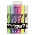 Texta 0400590 Liquid Chalk Marker Wet Wipe Bullet 55mm Assorted Wallet 6