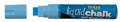Texta 0388200 Liquid Chalk Marker Wet Wipe Chisel 15mm Blue