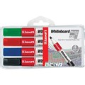 Luxor 760 Whiteboard Marker Bullet Assorted Wallet 4 33904WT