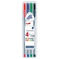 Staedtler 334 SB4 Triplus Fineliner Pen Assorted Wallet 4