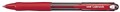 Uniball SN100 Laknock Retractable Ballpoint Pen Medium 10mm Red
