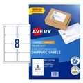 Avery 959403 L7165 Internet Shipping Labels Laser Inkjet 991 x 677mm 8 Per Sheet Pack 10