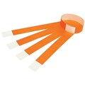 Rexel 9861106 ID Serial Number Wrist Bands Fluoro Orange Pack 100