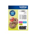 Brother LC233CMY Ink Cartridge Cyan Magenta Yellow Colour Pack