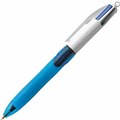 Bic Pen 4 Colour Grip Retractable Ballpoint Fine Black Blue Red  Green Box10 245425