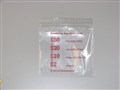 Coin Bags Resealable Clear Plastic Red Print 110 x 100mm Pack 1000