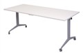 Flip Top Table 1800mm x 750mm x 730mm H Silver Frame Beech Top