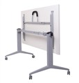 Flip Top Table 1500mm x 750mm x 730mm H Silver Frame White Top