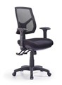 Express HinoCMB High Mesh Back Clerical Chair with Height Adjustable Back  Arms 3 Lever with Heavy Duty Mechanism Black Fabric