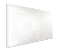 Glass Board VGB1290W 1200 X 900mm White