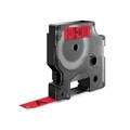 Dymo S0720570 Tapes D1 Black on Red 12mm 45017