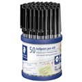 Staedtler 430MA9CP50  Stick Ballpoint Pen Medium Black Cup 50
