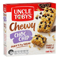 Uncle Tobys Chewy Choc Chip Muesli Bar Box 6