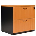Aspire Lateral File Cabinet 780W x 560D x 750H mm Beech Ironstone