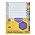 Marbig 35019F Dividers 112 Tab A4 Reinforced MultiColoured
