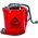 Cleanlink 12003 Heavy Duty Mop Bucket Plastic Wringer 16L Red