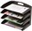 Marbig 86210B Organiser Desktop Metal 4 Tier Black