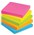 Bibbulmun Sticky Notes 76X76mm Assorted Pack of 5 14187500