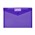 Marbig 2015019 Doculope Document Wallet With Button A4 Purple Pack 10