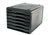 Metro 3439 Desktop Filing 6 Drawers B4 Black