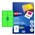 Avery 36104 L7165FG High Vis Shipping Labels Laser 991 x 677mm 8 Per Sheet Fluoro Green Pack 25