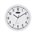 Carven CL300WH Round Wall Clock 30cm White