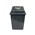 Cleanlink 12055 Bin Plastic 40L with Swing Lid Grey