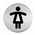 Durable 490423 Pictogram WC Women 83mm Silver