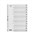 Bantex A4 Polypropylene Dividers JanDec Grey