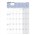 Debden CE0015 Wiro Calendar 2026 Month To A View 577 x 394mm