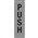 Apli Sign 900418 Self Adhesive Push Silver