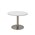 Round Table 1200mm Stainless Steel Disc Base White Top