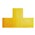 Durable 170004 Floor Marking Shaped T Yellow Pack 10