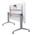 Flip Top Table 1500mm x 750mm x 730mm H Silver Frame White Top