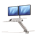 Fellowes 8081801 Lotus RT SitStand Workstation Dual Arm White