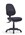 Express P350H High Back Typist Ergonomic Chair Adjustable Back No Arms Black Fabric